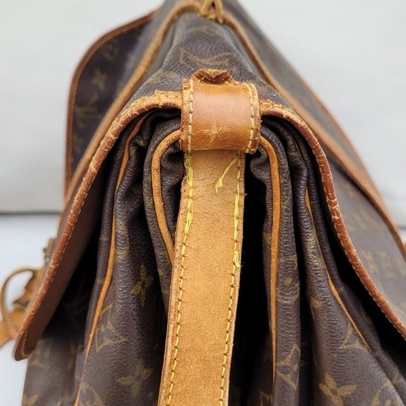 Louis Vuitton Shoulder Bag Saumur 35 Browns Monogram - Picture 8 of 14